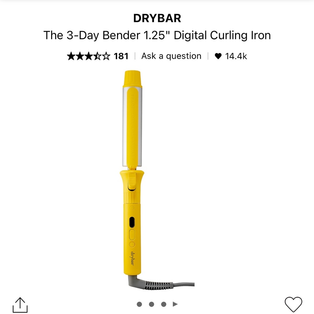 DRYBAR 3-Day Bender 1.25” Digital Curling Iron